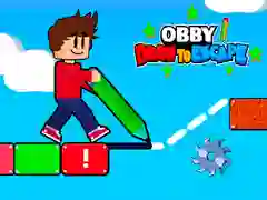 Igra Obby Nariši, da Ubežeš spletu
