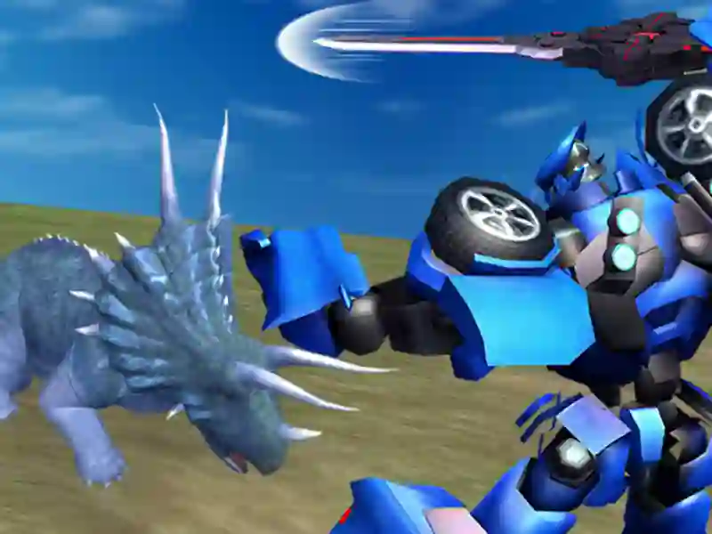 Igra Jurski dinozaver proti robotom spletu