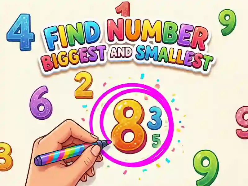 Igra Find Number Biggest and Smallest spletu