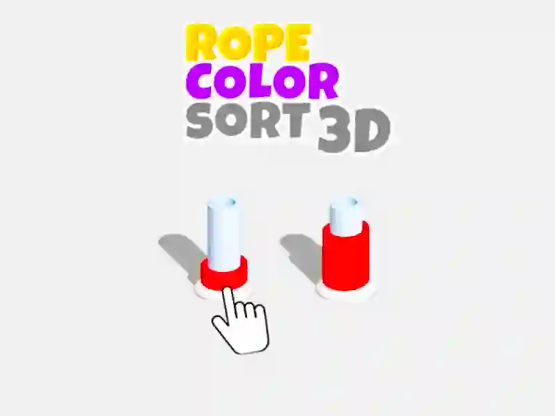 Igra Razvrščanje po barvi vrvi 3D spletu Igra Razvrščanje po barvi vrvi 3D spletu