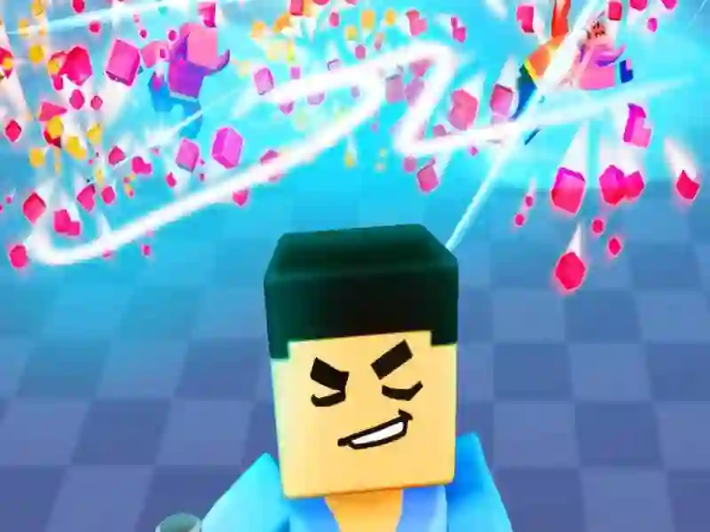 Igra 3D blok Gladiator: ugrabitev meča spletu