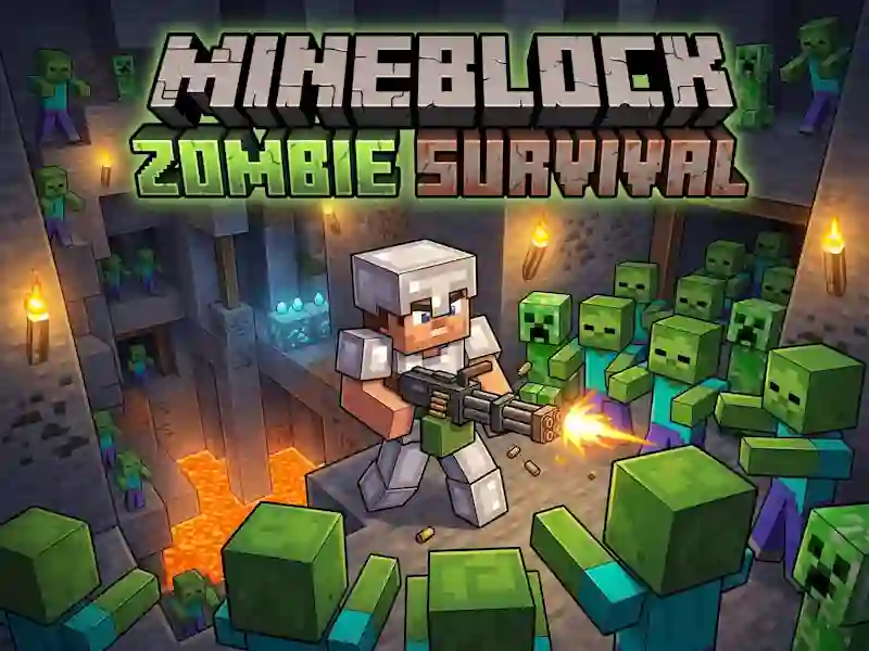 Igra Mineblock Zombie Survival spletu