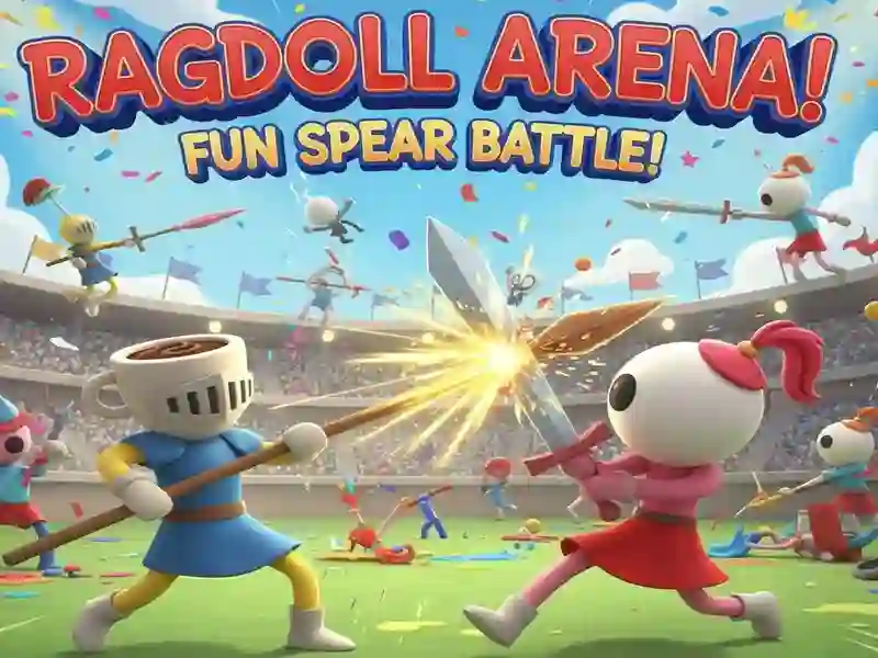 Igra Rag Doll Arena: Zabavna bitka s kopji spletu