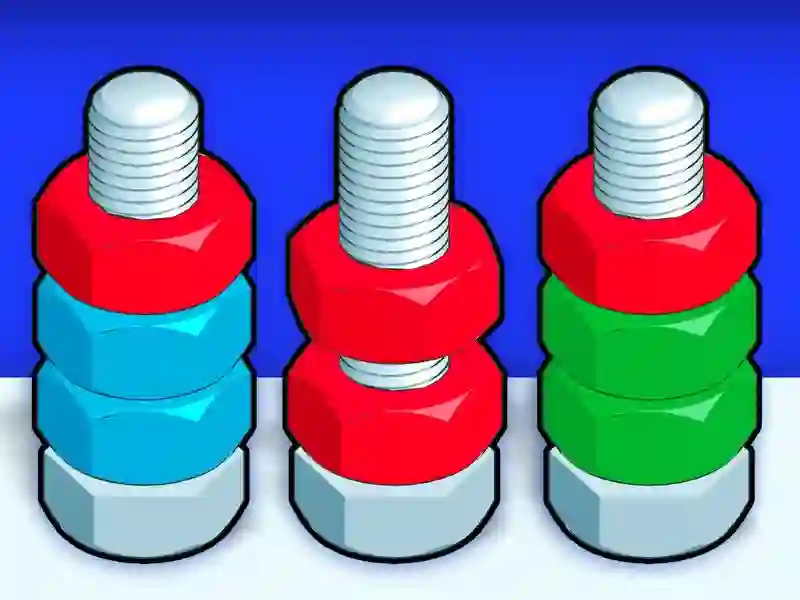 Igra Razvrščanje oreščkov in vijakov spletu Igra Razvrščanje oreščkov in vijakov spletu