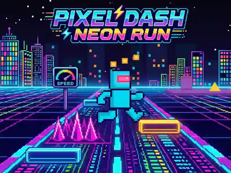 Igra Pixel Dash Neon Run spletu