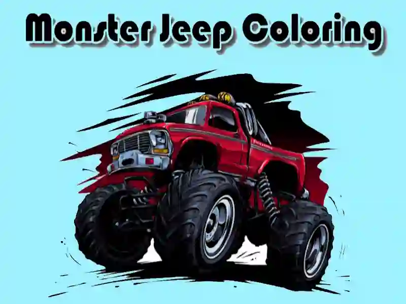 Igra Barvanje Jeep Monster spletu