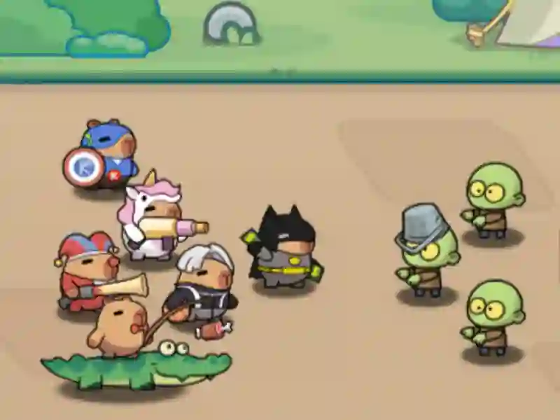 Igra Kapibara, naprej! spletu