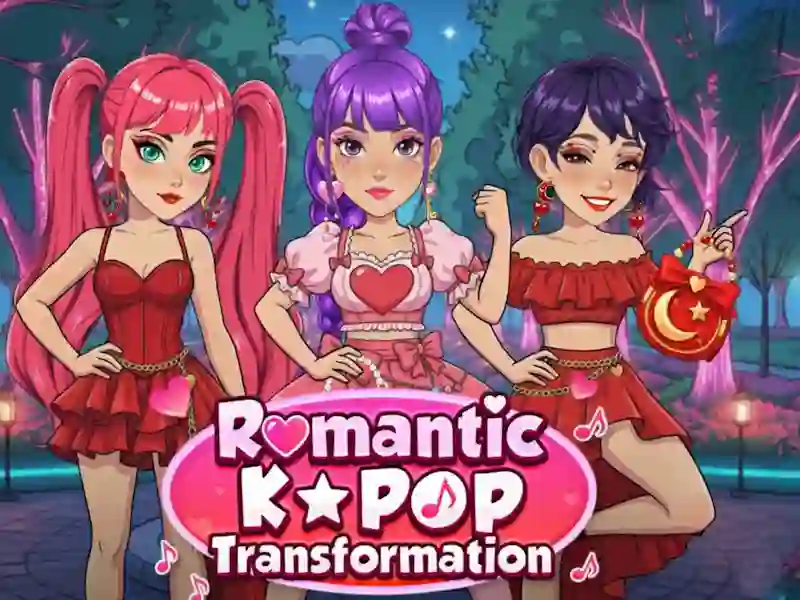 Igra Romantična K-pop preobrazba spletu