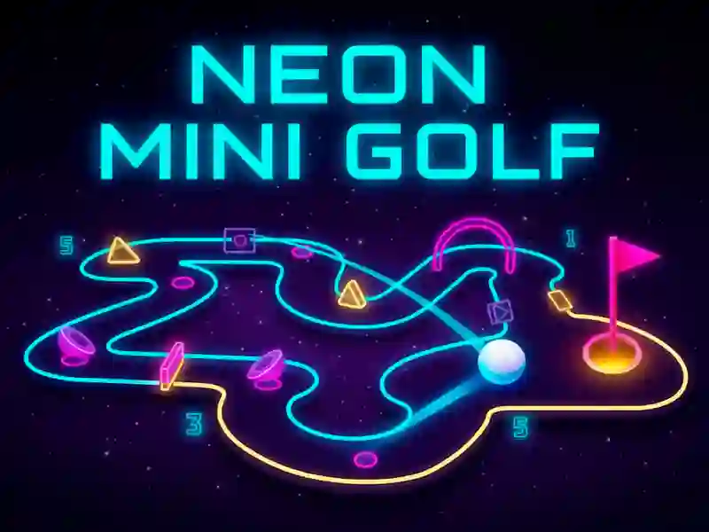 Igra Neonski mini golf spletu