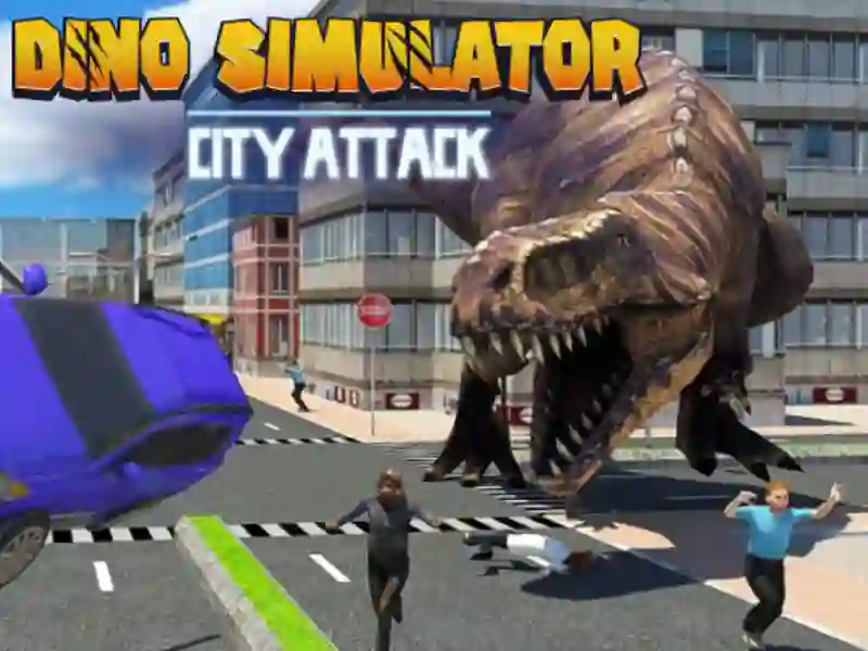 Igra Simulator Dinosaurus: Mestni napad spletu