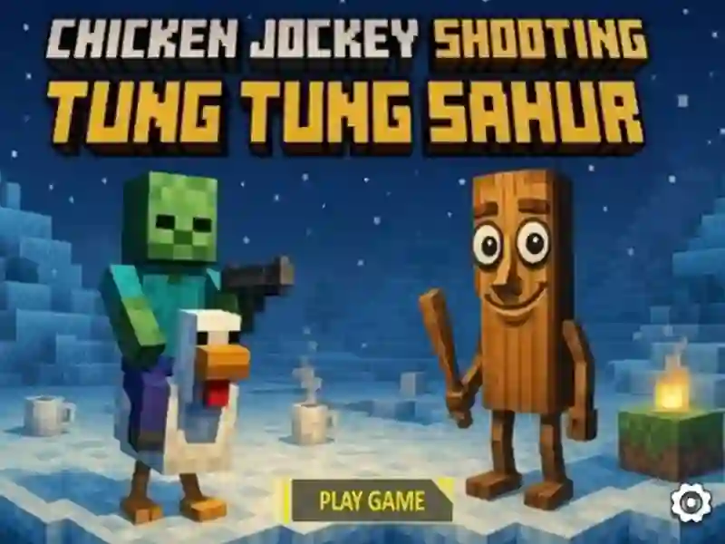 Igra Chicken Jockey Shootout s Tung Tung Sahurjem spletu