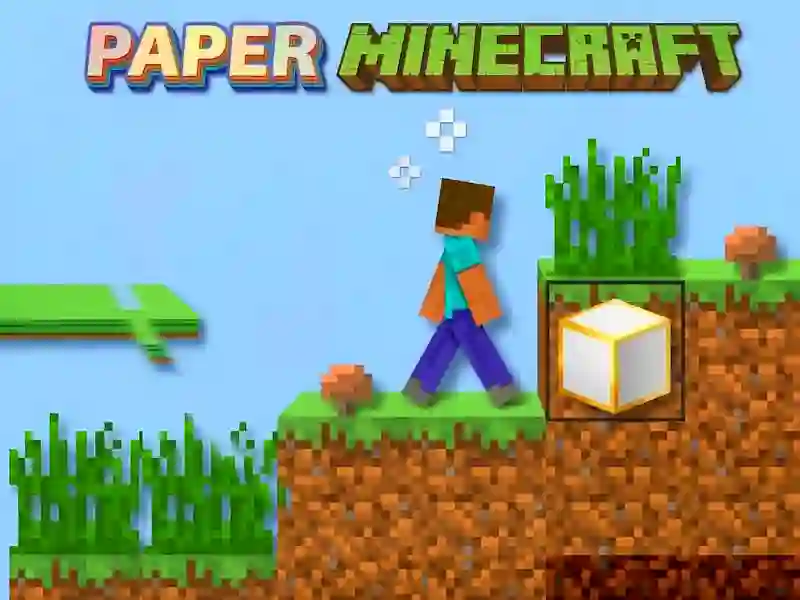 Igra Paper Minecraft spletu