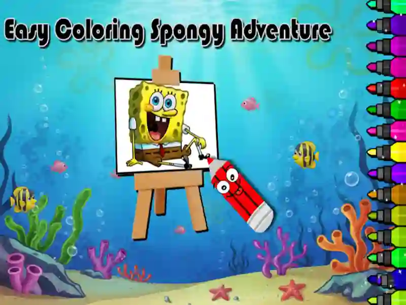 Igra Spongebob Easy Coloring Page spletu