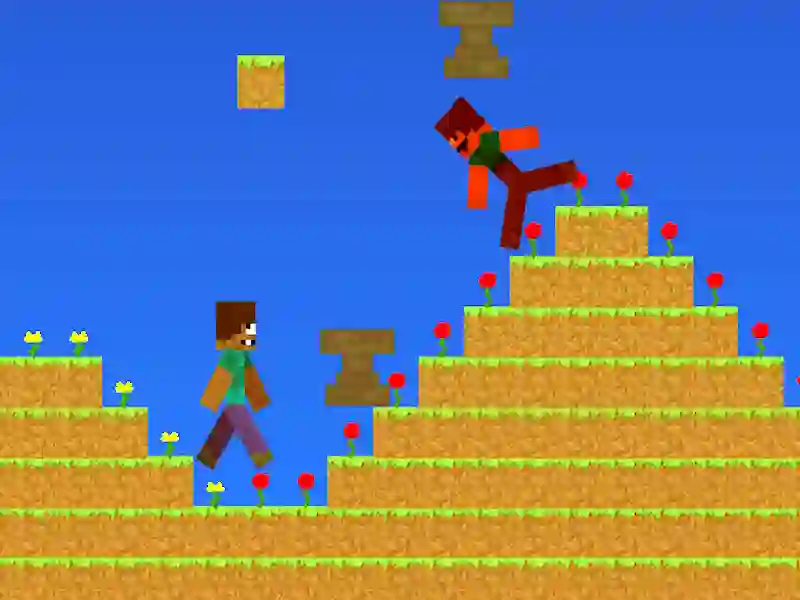 Igra Minecraft: Nub proti pro. Dež je od bijenja spletu