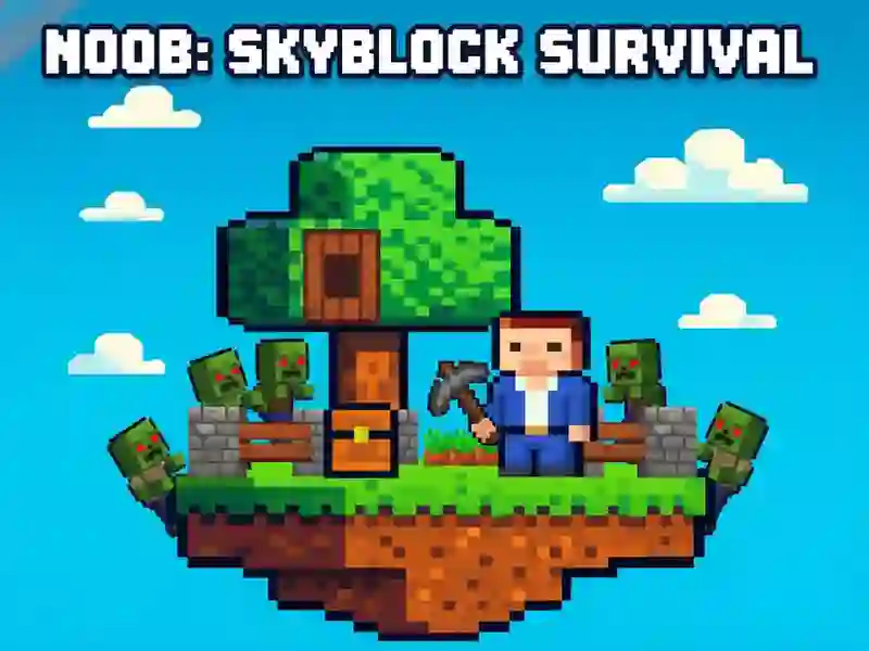 Igra Noob: Skyblock Survival spletu