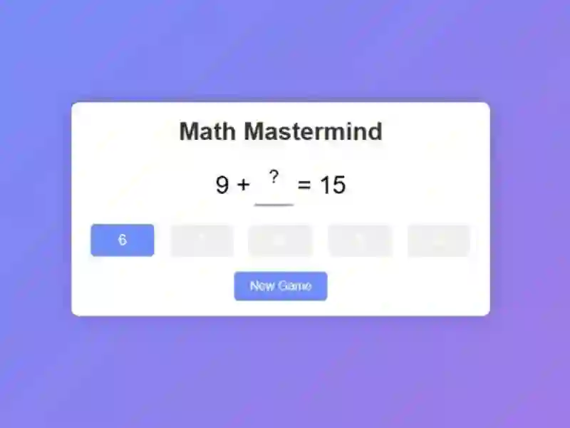 Igra Matematični genij spletu