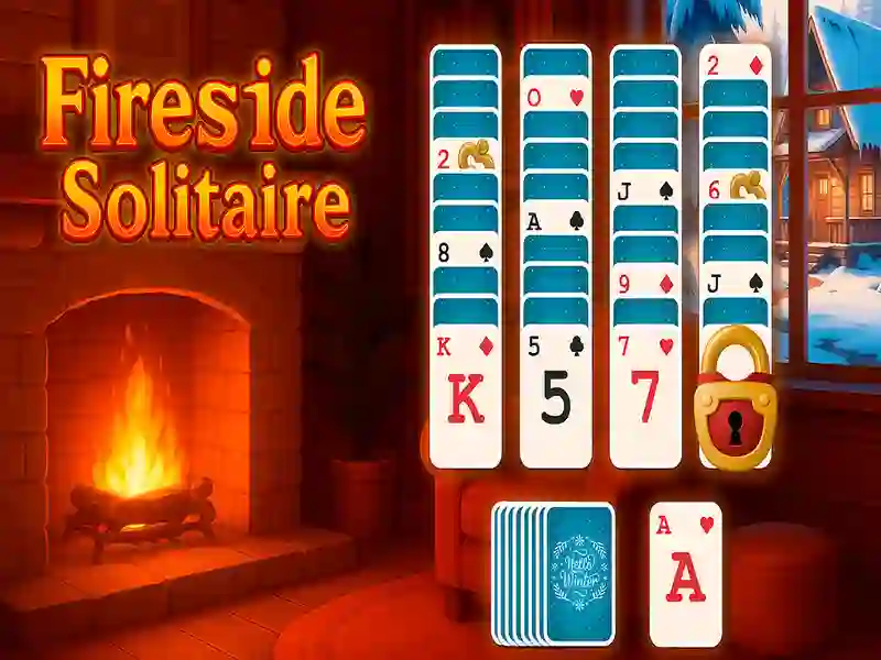 Igra Solitaire ob kaminu spletu