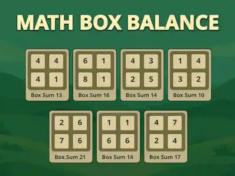 Igra Matematično ravnovesje spletu Igra Matematično ravnovesje spletu