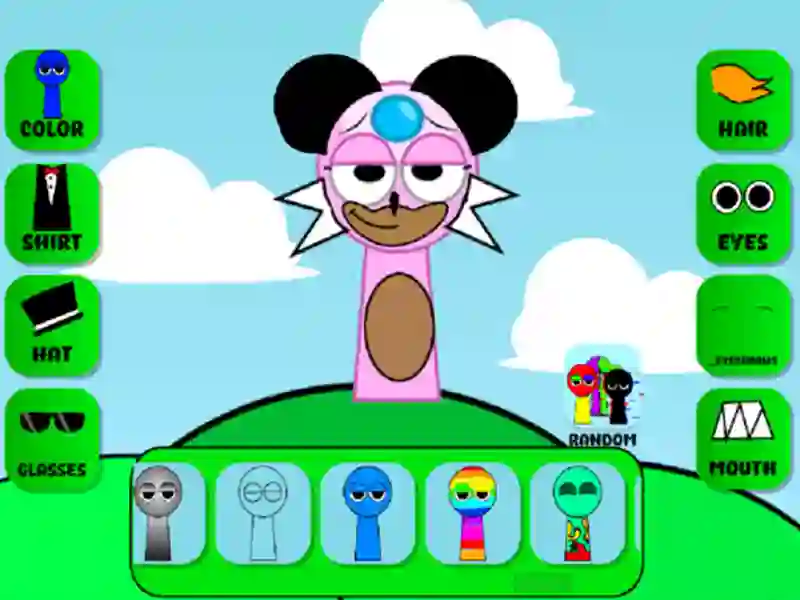 Igra Sprinks: ustvarite znak spletu