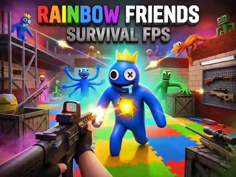 Igra Rainbow Friends Survival FPS spletu