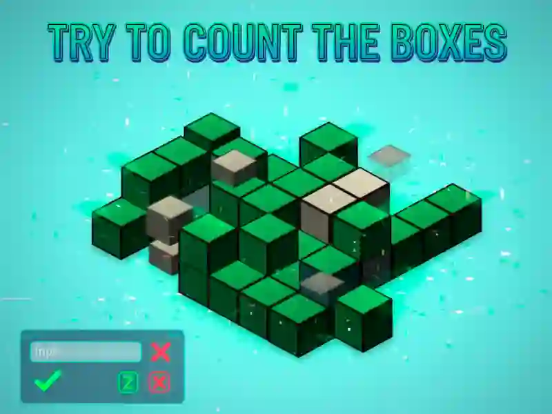 Igra Poskusite prešteti škatle spletu