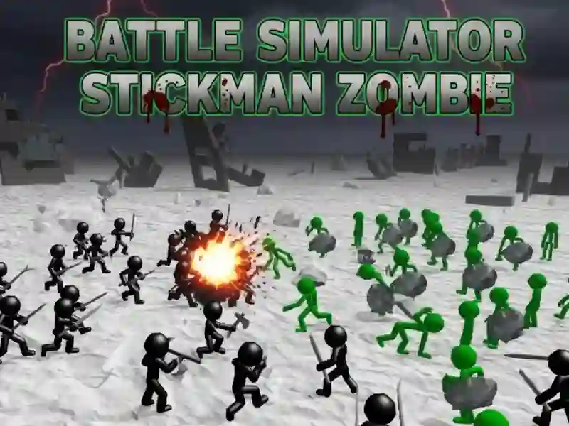 Igra Zombie Stickman simulator bitke spletu