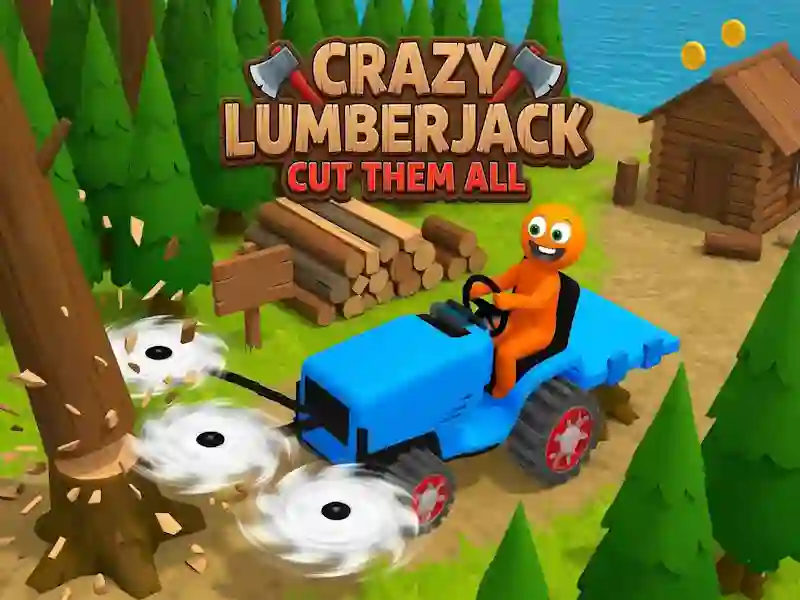 Igra Mad Lumberjack: posekajte jih vse spletu