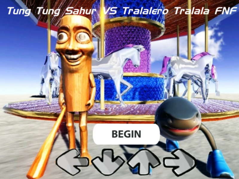 Igra Tung Tung Sahur proti Tralalerroe Tralala: Freee Knight Fankin spletu