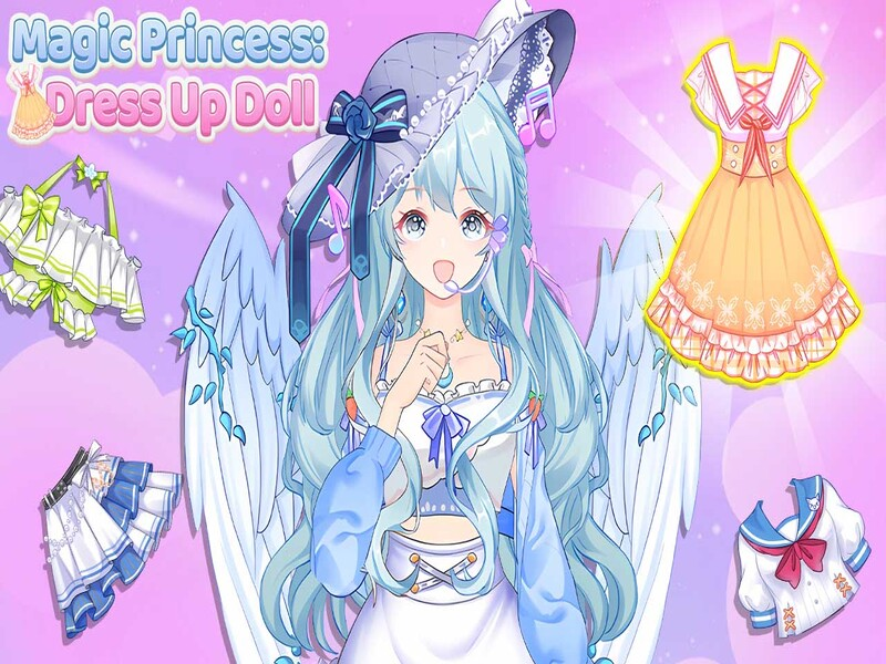Igra Čarobna princesa: obleci lutko spletu