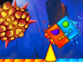Igra Ogenj in Voda: Geometry Dash spletu