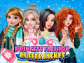 Igra Modra puffer jakna za princeske spletu