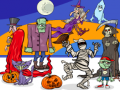 Igra Najdi 5 razlik Halloween spletu