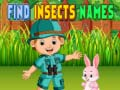 Igra Poišči imena insektov spletu