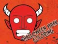 Igra Knjiga za barvanje Halloweenskih mask spletu