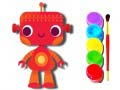 Igra Nazaj v šolo: Knjiga za barvanje robotov spletu