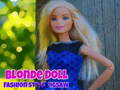 Igra Sestavljanka v slogu modne punčke blond spletu