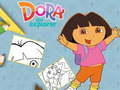 Igra Dora Raziskovalka pobarvanka spletu