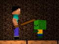 Igra Noob proti Zombijem - Gozdni biom spletu
