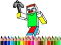 Igra Nazaj v šolo: Minecraft barvanje spletu