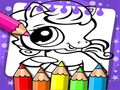 Igra Barvna Knjiga Littlest Pet Shop spletu