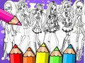 Igra Barvni zvezek Monster High spletu