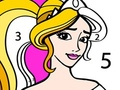 Igra Princese Barvanje Po Številkah spletu