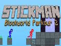Igra Stickman Blokovni Svet Parkour 2 spletu