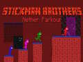 Igra Stickman Bratje Nether Parkour spletu