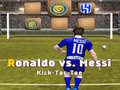Igra Messi proti Ronaldu Kick Tac Toe spletu