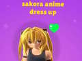 Igra Sakora: Oblačenje Anime spletu
