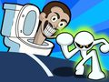 Igra Stickman proti Skibidi Strani spletu