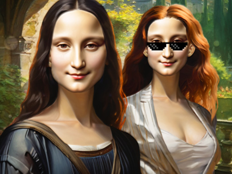 Igra Mona Lisa: Modni poskusi spletu