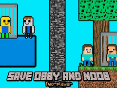 Igra Reši Obbyja in Nooba Dva Igralca spletu