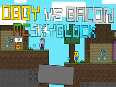 Igra Obby proti Bacona: MCSkyblock spletu